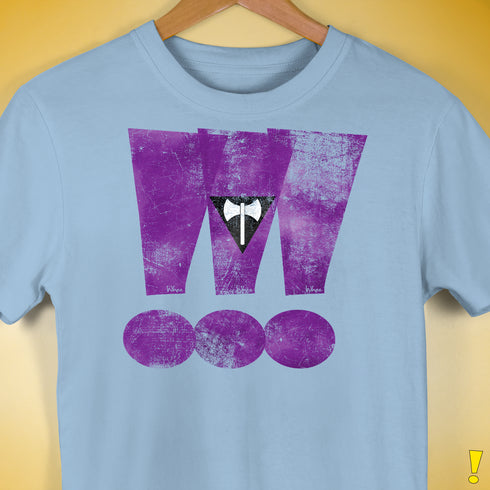 Lesbian Labrys Pride Grunge Exclamation Points Premium Unisex T-Shirt - Baby Blue